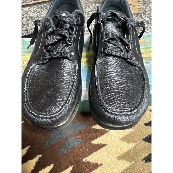 SAS  Bout Time Men\'s Comfort Tumbled Black Leather Shoe Size 7 barely used main image 6